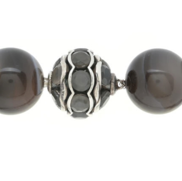 David Yurman Statement Couture Necklace With Agate And Moonstone - Picture 6 of 7